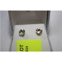 10K GOLD MOONSTONE EARRINGS