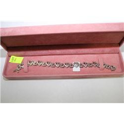 STERLING SILVER DIAMOND (0.5ct) BRACELET