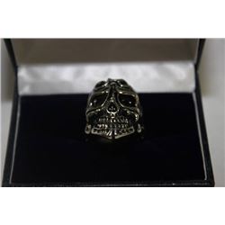 STAINLESS STEEL SKULL MENS RING
