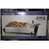 Image 1 : LIKE NEW BRAVETTI STAINLESS STEEL BUFFET SERVER