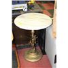 Image 1 : VINTAGE MARBLE AND BRASS PLANT STAND