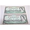 Image 1 : MINT 1954 I DOLLAR BANKNOTE X2