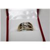 Image 1 : 10K GOLD DIAMOND "S" MENS RING