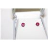 Image 1 : 10K GOLD RUBY .8CT EARRINGS