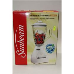 LIKE NEW SUNBEAM MODEL 4192-33 10 SPEED BLENDER