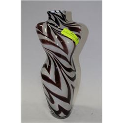 LADY SHAPED ARTGLASS VASE
