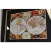 Image 1 : FRAMED WORLD MAP PICTURE