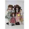 Image 1 : THREE VINTAGE FINE BISQUE PORCELAIN DOLLS