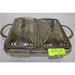 VINTAGE SILVER PLATE SERVING SET