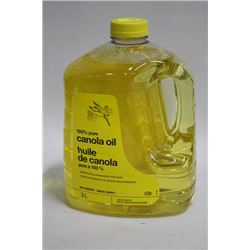 3L BOTTLE OF 100% PURE CANOLA OIL
