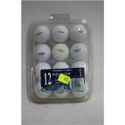BOX OF 12 RECYCLED GOLF BALLS