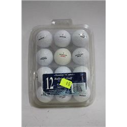BOX OF 12 RECYCLED GOLF BALLS