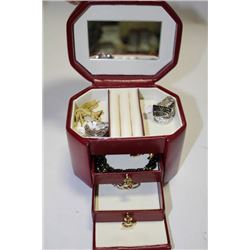 TRAVEL JEWELLERY CASE W/ CONTENTS