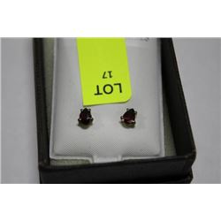 STERLING 925 SILVER REAL RHODOLITE GARNET STONES
