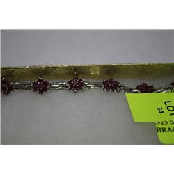 .925 SILVER NATURALRUBY BRACELET  (20 GRAMS)