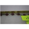 Image 1 : .925 SILVER NATURALRUBY BRACELET  (20 GRAMS)
