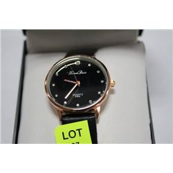 XIAN BEIN WOMENS WATCH  BLACK FACE & STRAP