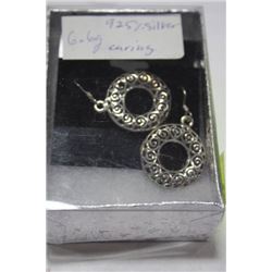 .925 SILVER EARRINGS (6.6 GRAMS)