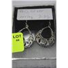 Image 1 : .925 SILVER EARRINGS (7.8 GRAMS)