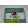 Image 1 : .925 SILVER GENUINE RUBY RING