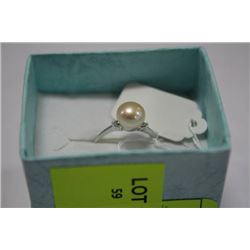 .925 SILVER FRESH WATER PEARL RING (3.2g)
