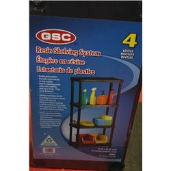NEW IN BOX GSC RESIN 4 LEVEL SHELVING