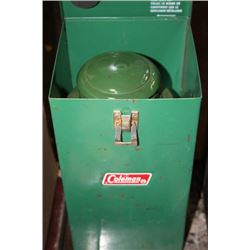 COLEMAN LANTERN IN A COLEMAN METAL CASE