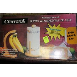 CORTONA 5 PIECE WOODENWARE SET