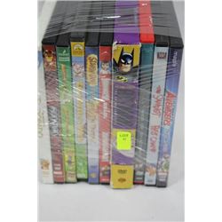 BUNDLE OF 10 ANIMATED DVD MOVIES