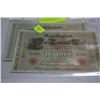 Image 1 : UNC 1910 GERMAN 1000 MARK NOTES CONSEC S/N X2