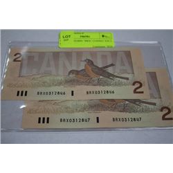 UNC 1986 ROBIN "BRX" CONSEC S/N 2 DOLLAR