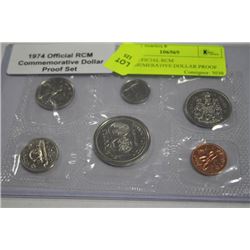 1974 OFFICIAL RCM COMMEMORATIVE DOLLAR PROOF SET