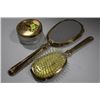 Image 1 : ESTATE VANITY MIRROR/ BRUSH AND COMPACT JAR