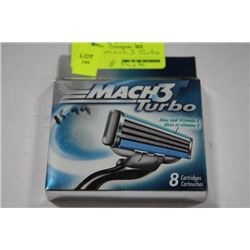 PK OF 8 MACH 3 TURBO REPLACEMENT SHAVING BLADES