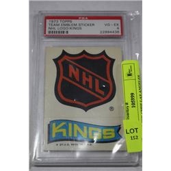 1972 O-PEE-CHEE LOS ANGELES SHARKS LOGO CARD