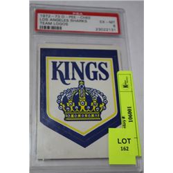 1973 TOPPS TEAM EMBLEM STICKER NHL LOGO / KINGS