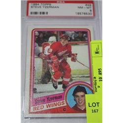 1984 TOPPS STEVE YZERMAN ROOKIE CARD