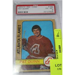 1972 O-PEE-CHEE PAT QUINN CARD