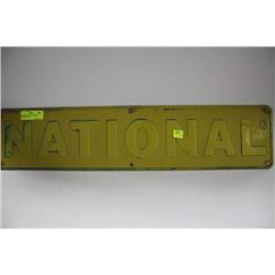 VINTAGE "NATIONAL" METAL OIL/GAS SIGN