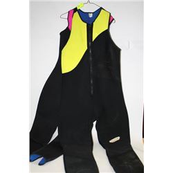 HIS & HERS WET SUITS, MEN'S XL LADIES SZ 10