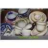 Image 1 : FLAT OF MISC. ESTATE DISHES/CUPS AND SAUCERS
