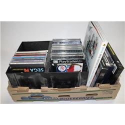 CD RACK WITH 20+ CLASSIC VIDEO GAMES