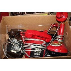 ESTATE BOX OF 4 VINTAGE PHONES