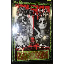 "THE GRUESOME TWOSOME TOUR" FRAMED POSTER W/ ROB