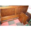 Image 1 : KING SIZE WOOD BEDFRAME W BUILT IN NIGHT STANDS