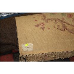 LARGE MADE IN INDIA 10 X 12 WOOL AREA CARPET W