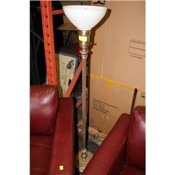 VINTAGE MILK GLASS FLOOR LAMP