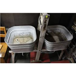 VINTAGE DBL WASHTUB W WRINGER