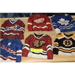 6PC NHL WALL HANGING JERSEY SET