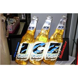 ELECTRIC BUDWEISER BEER SIGN, WORKING